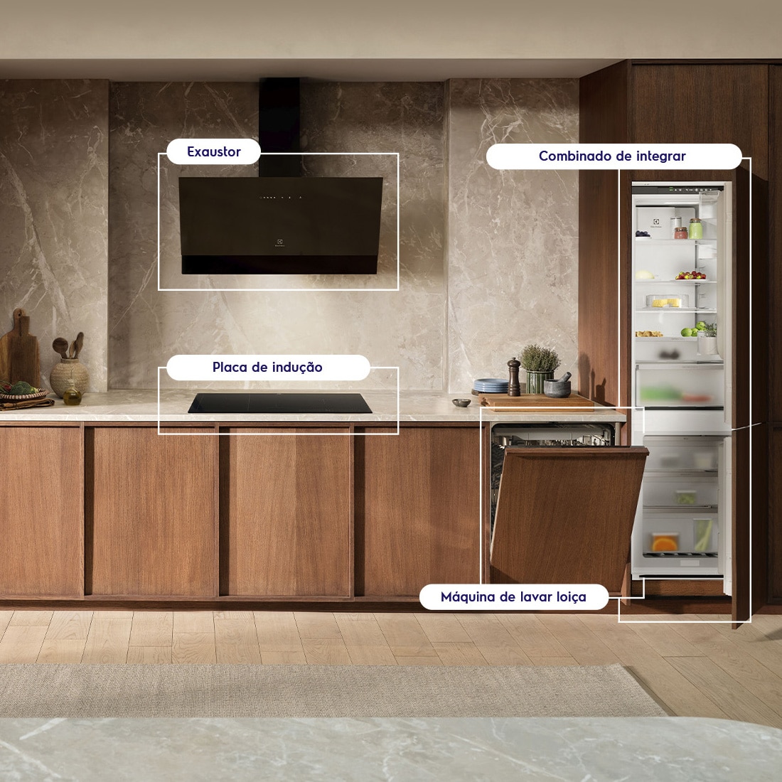 kitchen counter and appliances