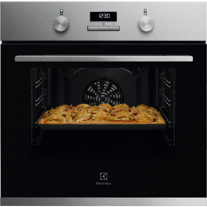 Forno multifunções Série 300 Convection com Aqua Clean com esmalte