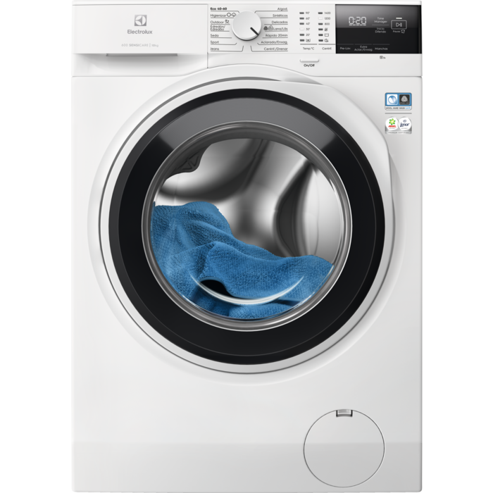 Máquina de lavar roupa de livre instalação Série 600 SensiCare de 10.0 kg