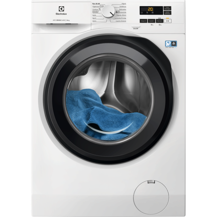 Máquina de lavar roupa de livre instalação Série 600 SensiCare de 10.0 kg