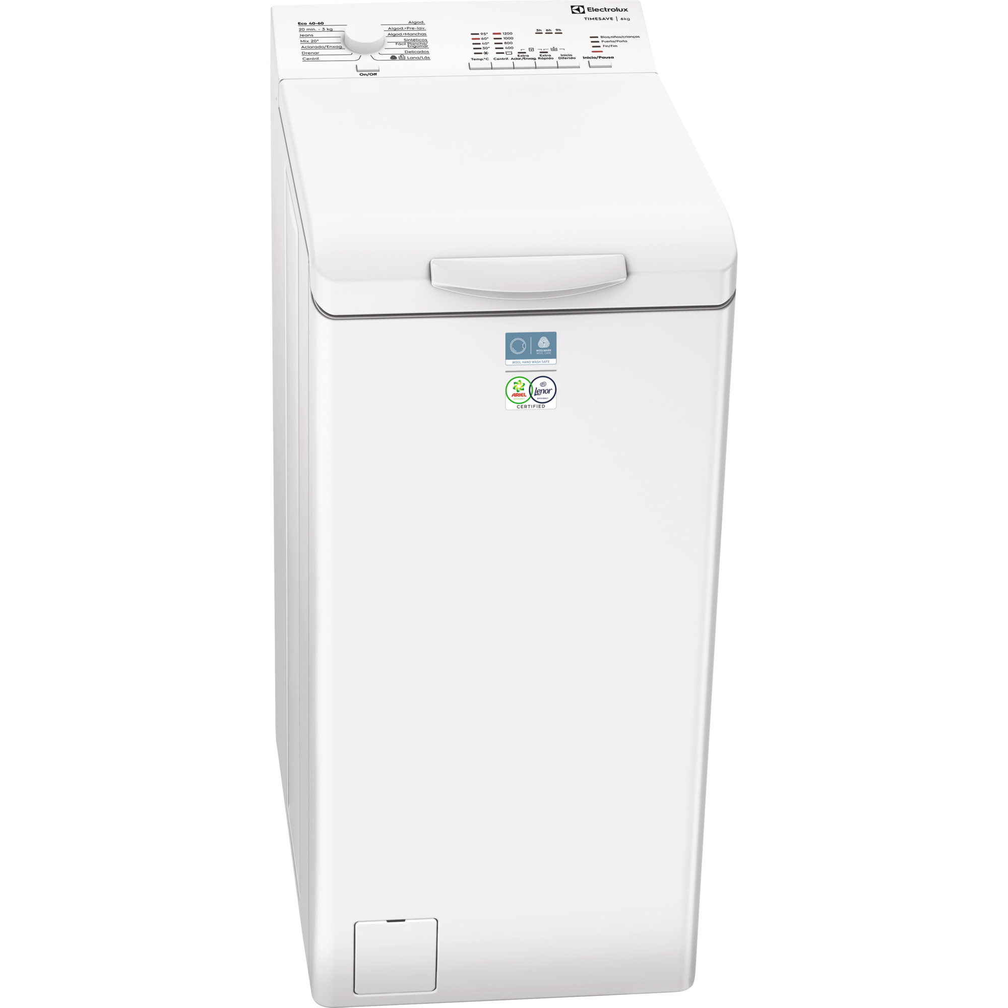 Máquina de lavar roupa carga superior de 6.0 kg