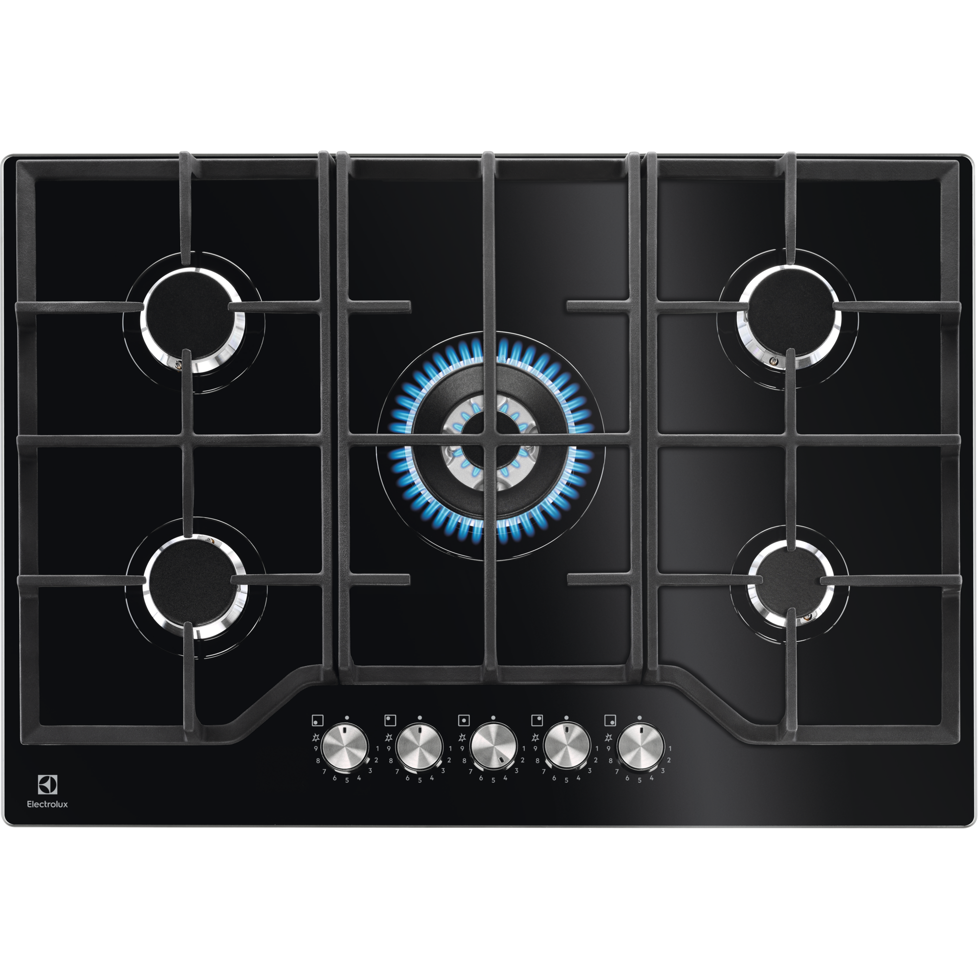 Placa de gás Série 600 Gas on Glass de 75 cm