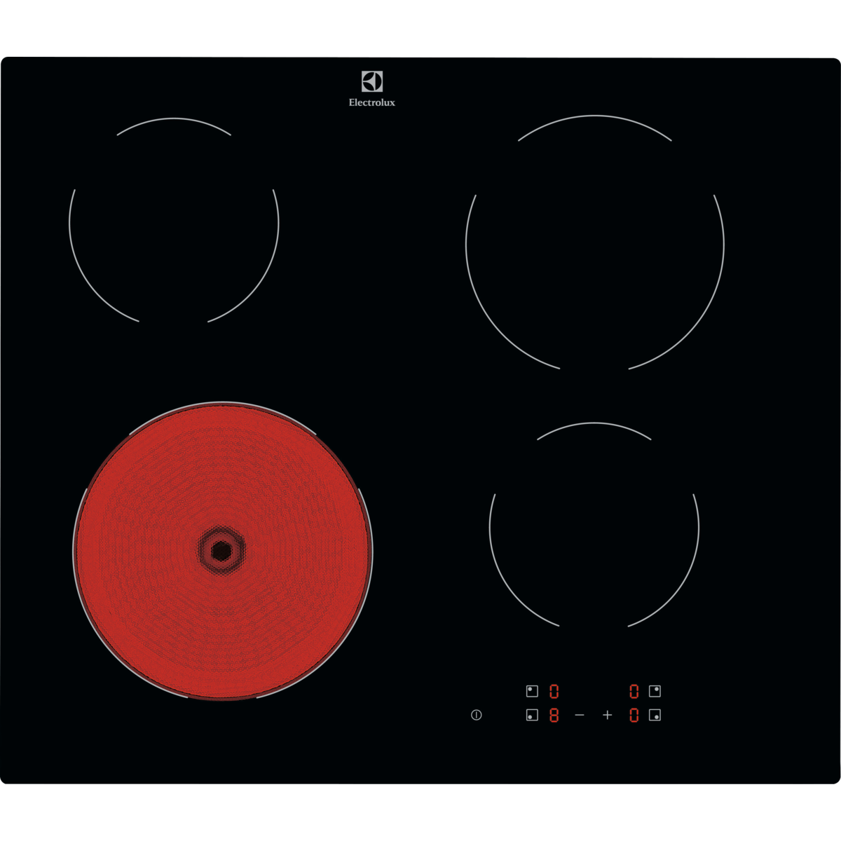 Placa vitrocerâmica Série 300 Radiant de 60 cm