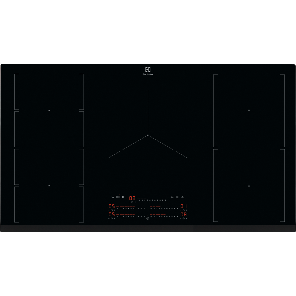 Placa de indução Série 600 FlexiBridge de 90 cm