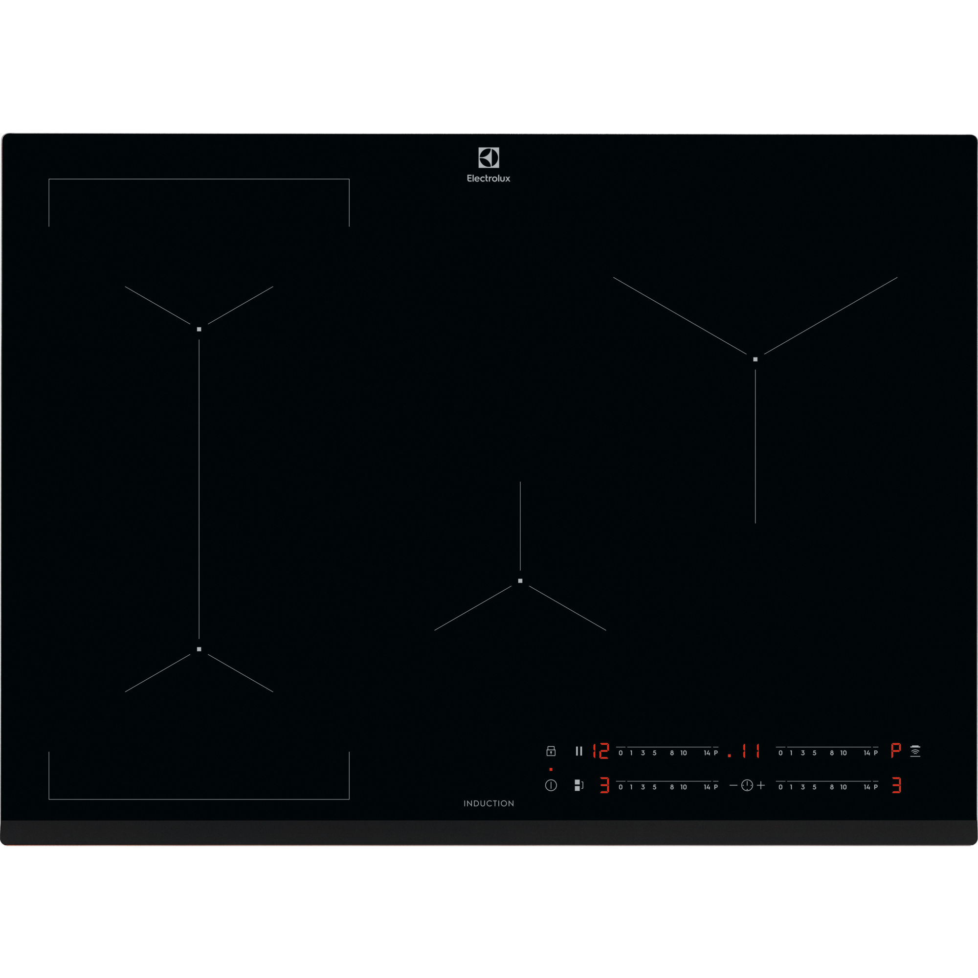 Placa de indução Série 600 Bridge de 70 cm