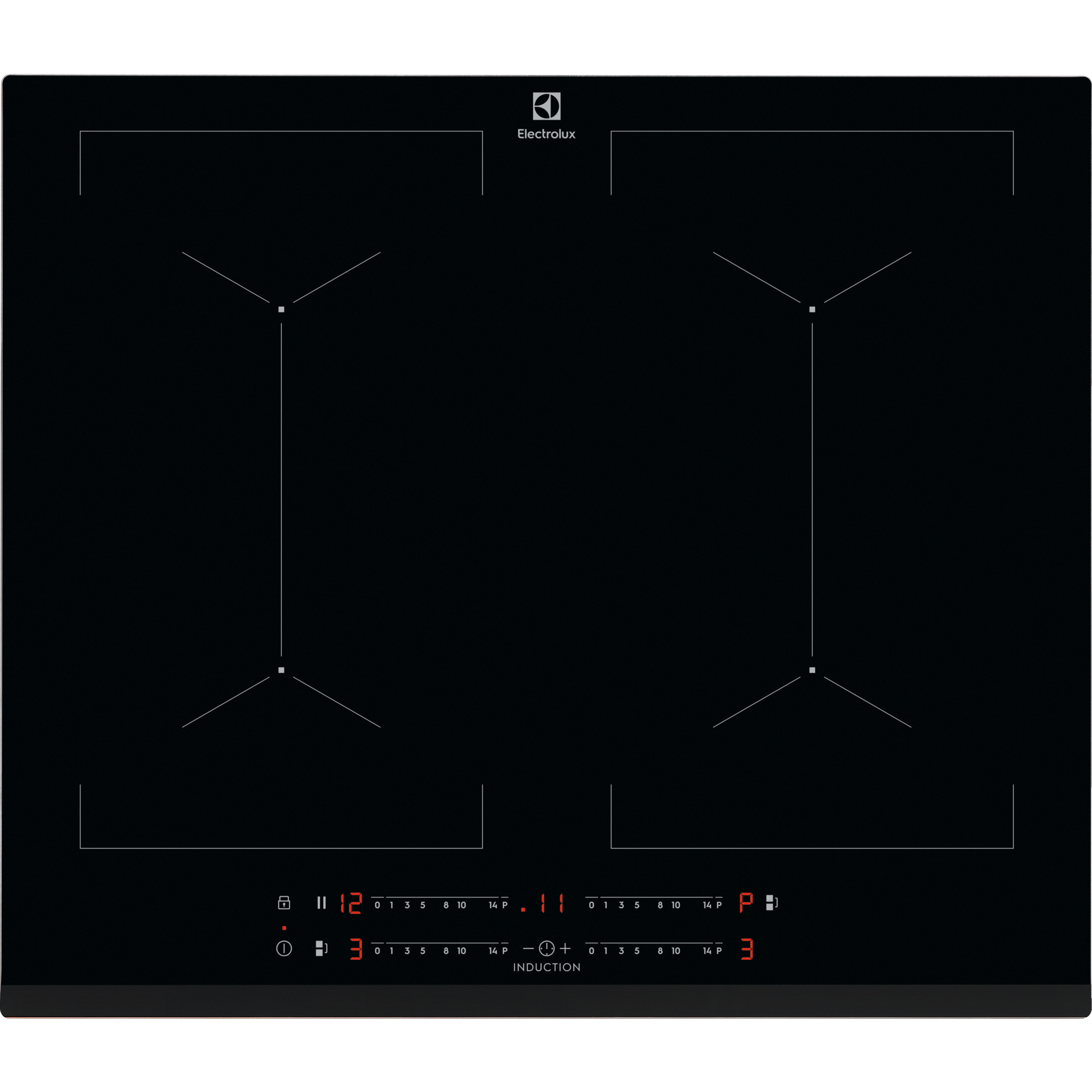Placa de indução Série 600 MultiBridge de 60 cm