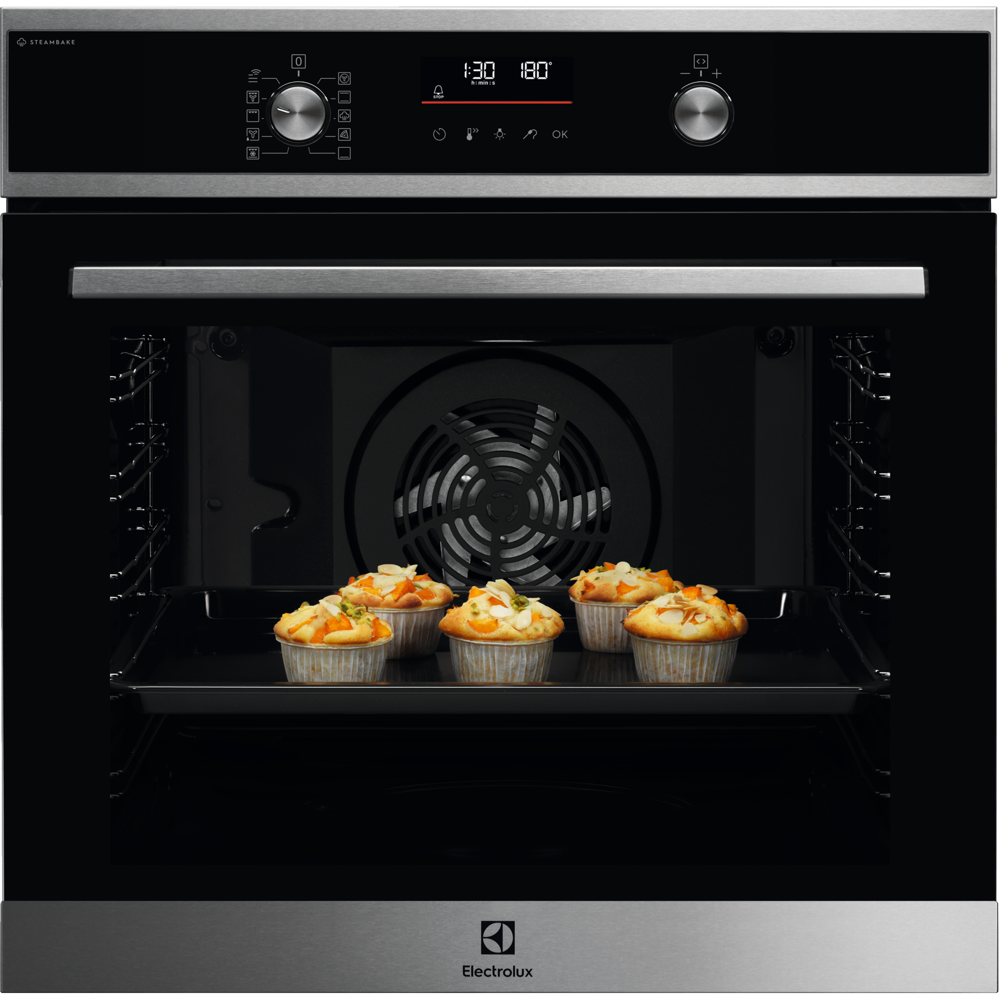 Forno multifunções Série 600 SteamBake com limpeza pirolítica