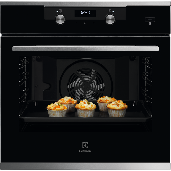 Forno multifunções Série 600 SteamBake com Aqua Clean com esmalte