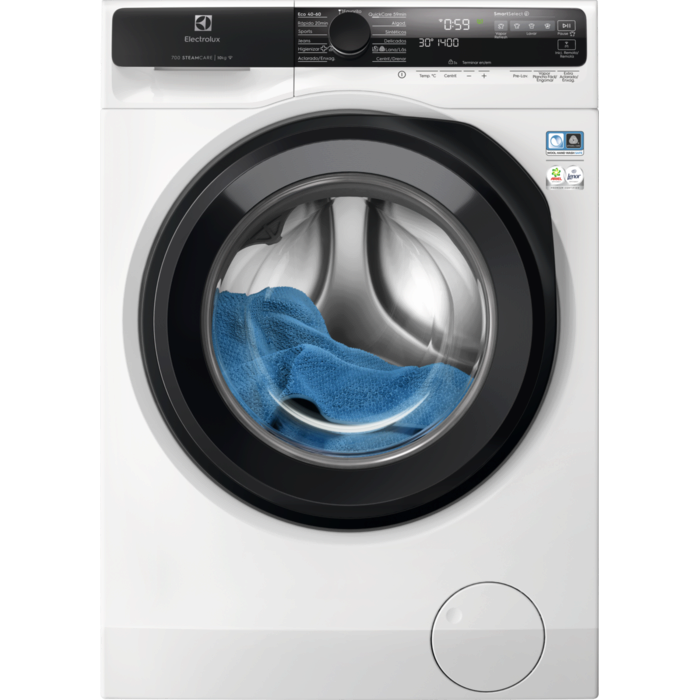 Máquina de lavar roupa de livre instalação Série 700 SteamCare de 10.0 kg