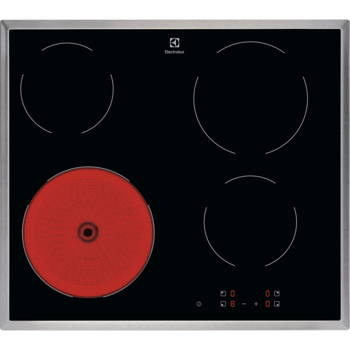 Placa vitrocerâmica Série 300 Radiant de 4 zonas e 60 cm