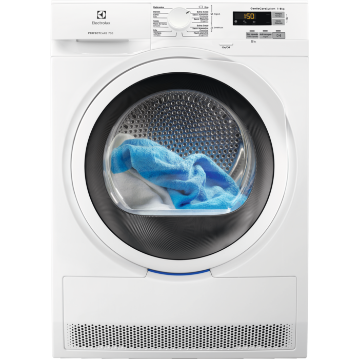 Máquina de secar roupa Bomba de calor Série 700 GentleCare de 8 kg