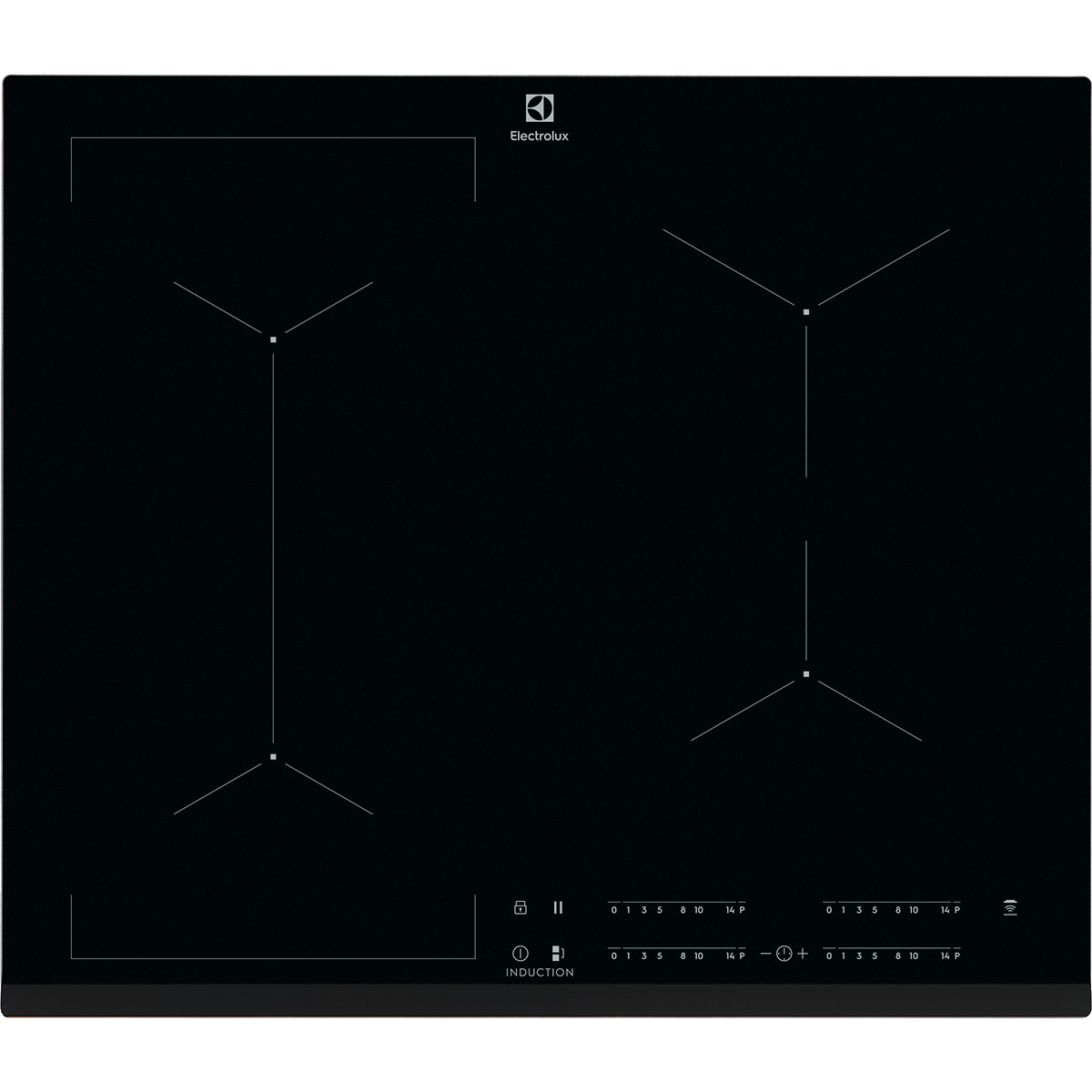 Placa de indução Série 600 Bridge de 60 cm