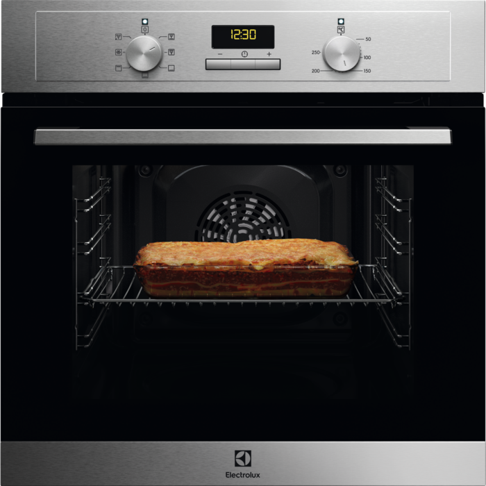 Forno multifunções Série 300 Convection com Aqua Clean com esmalte