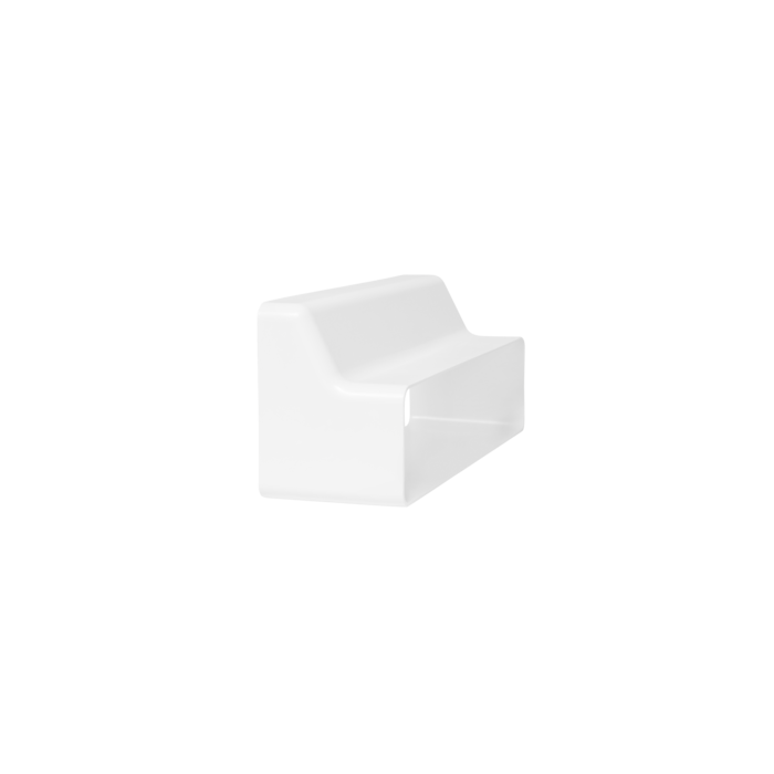 Redutor retangular 220 mm de 90 mm a 55 mm"