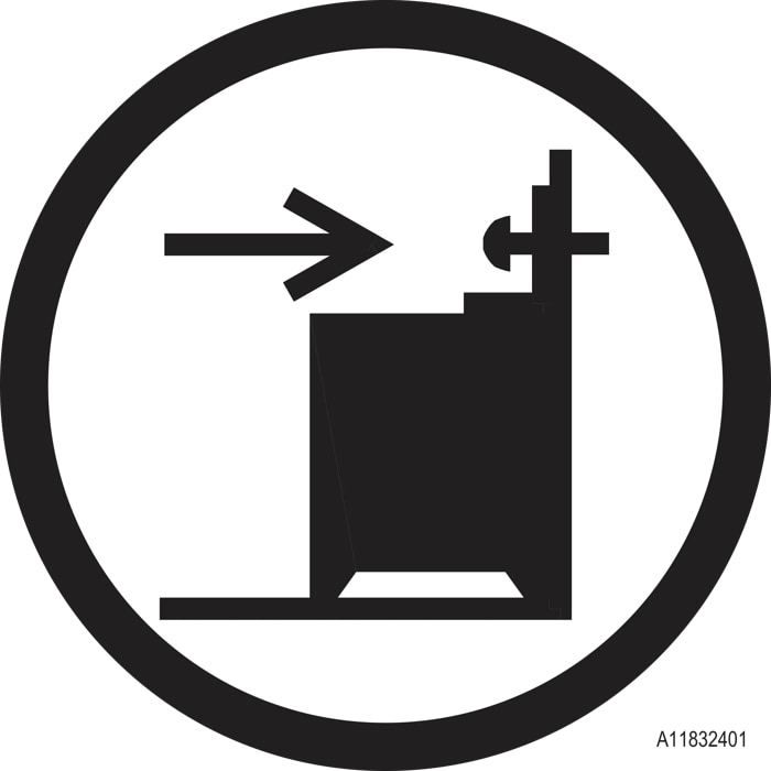 Fixe o aparelho à parede - risco de queda