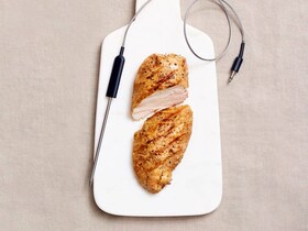 Frango assado com sonda térmica