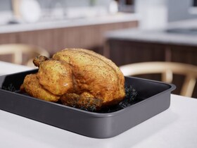 Frango assado no forno