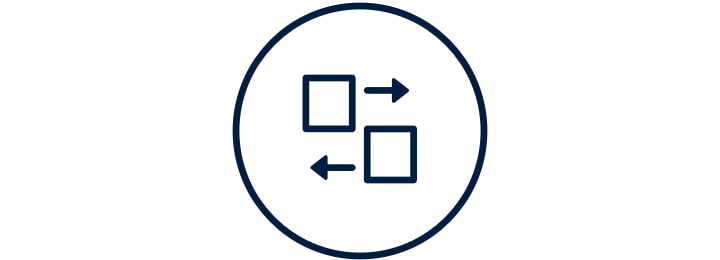 ícone de remoção e reciclagem