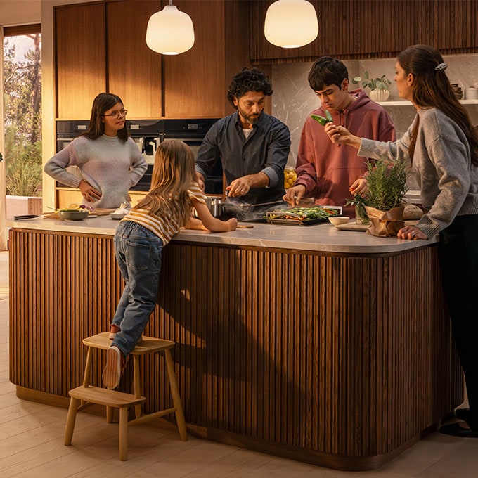 kitchen counter and appliances
