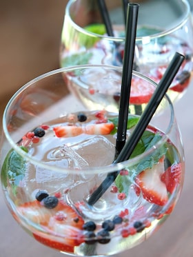 Mojito de morango sem álcool by Joana Teles