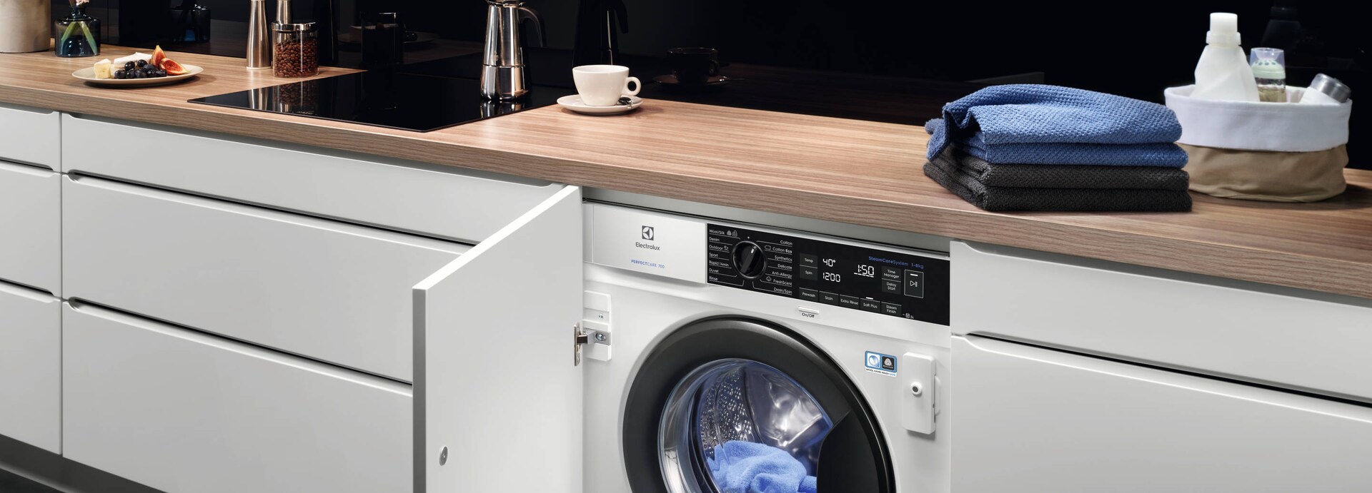 Máquinas de lavar roupa Electrolux com programa FreshScent